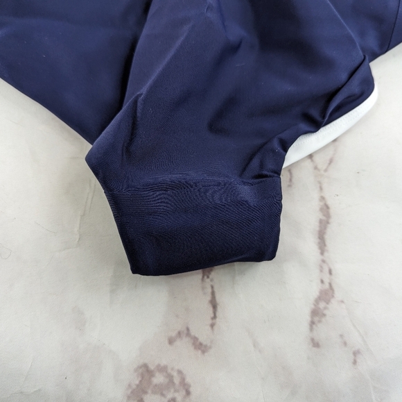 ADAY Swimsuit Women For The Win Reversible Navy White One Piece High Neck - Picture 7 of 14